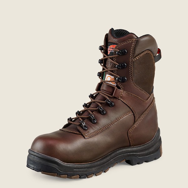 Botas de Seguridad Red Wing Hombre Negros/Marrom - King Toe® - 8-Inch Insulated Waterproof Csa Toe -